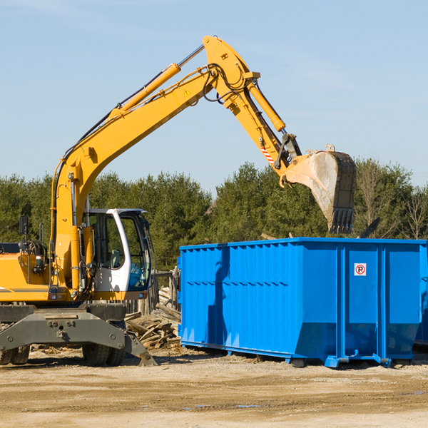 are there any restrictions on where a residential dumpster can be placed in Dresden